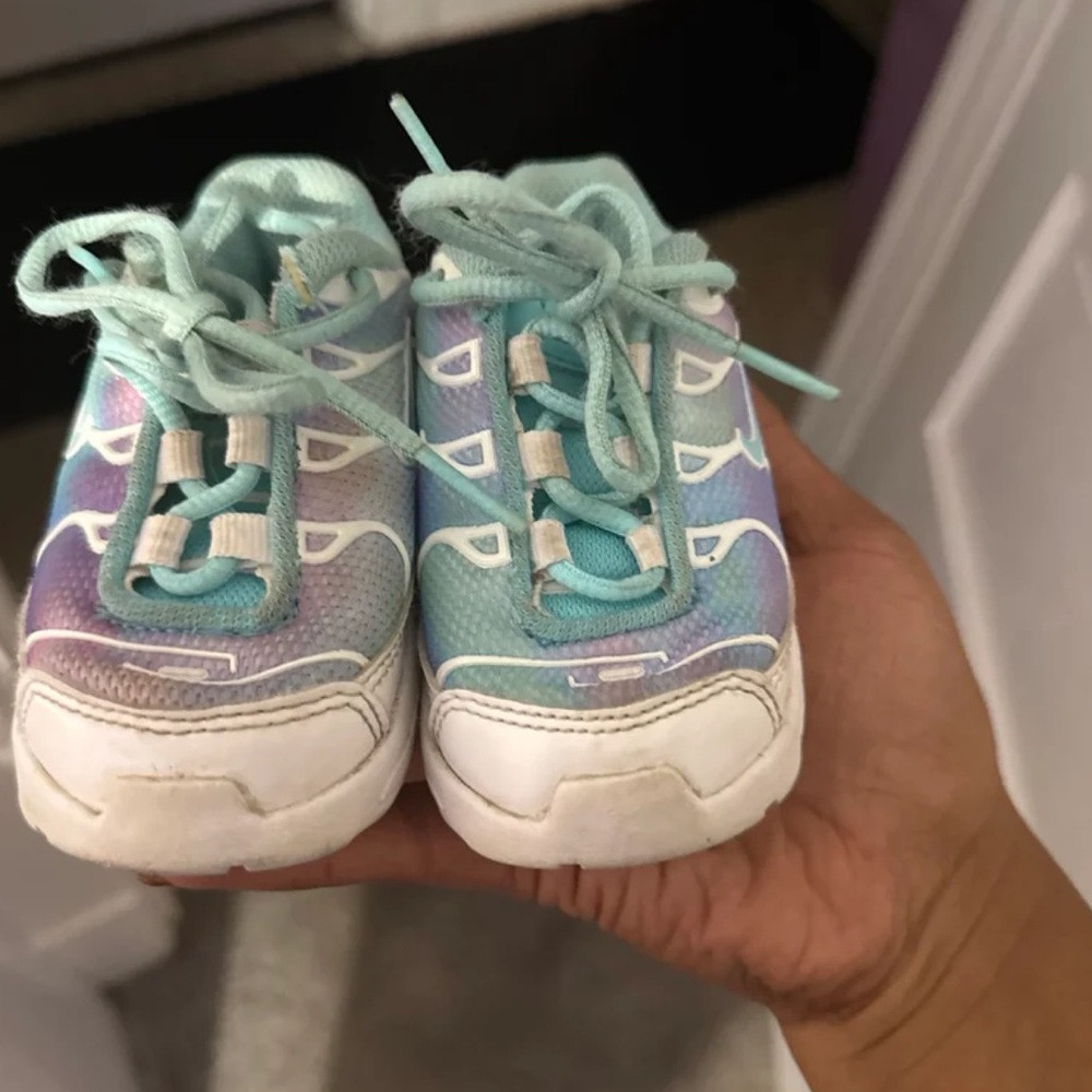 Nike Kids Aqua and Lavender Sneakers